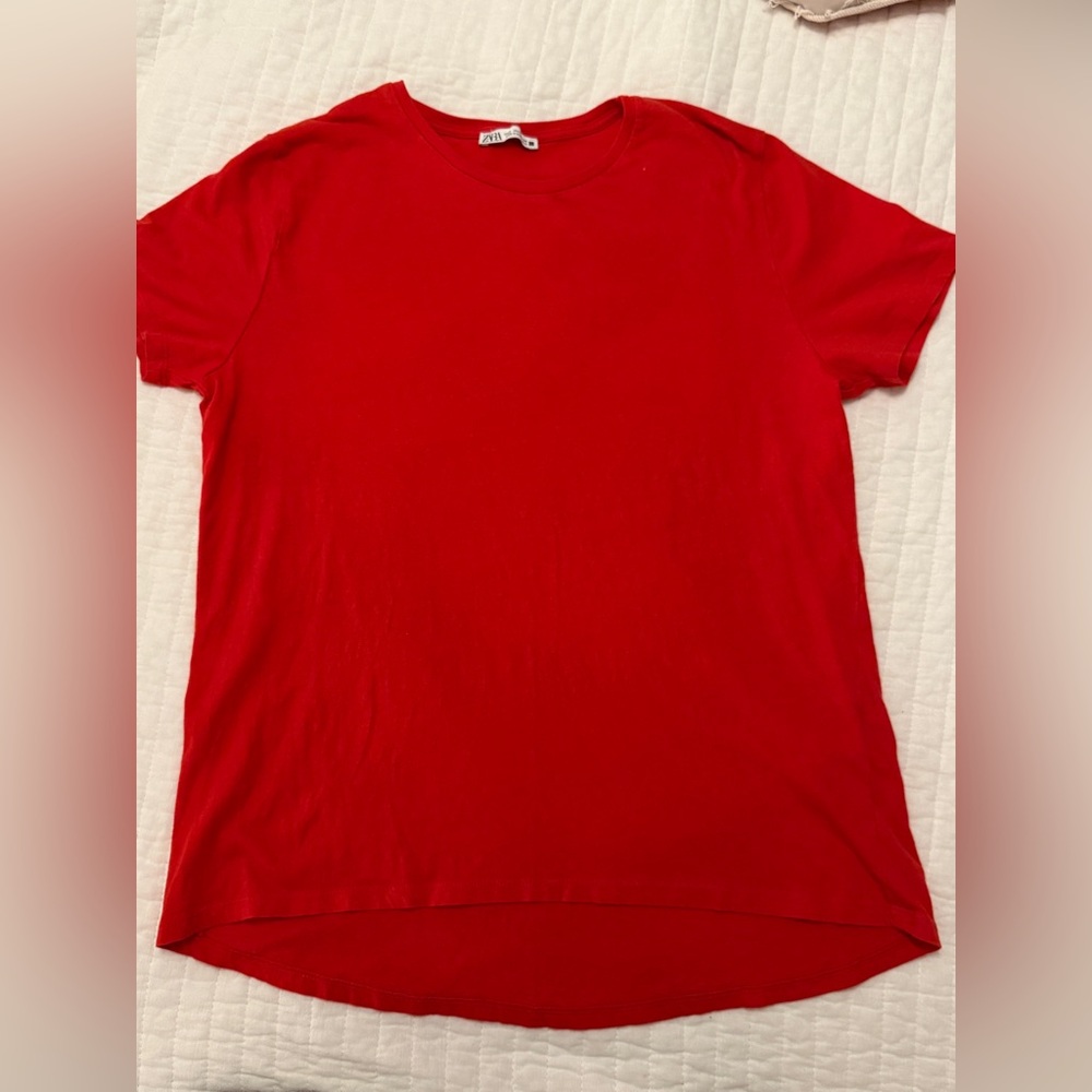 Zara Bold Scarlet Top